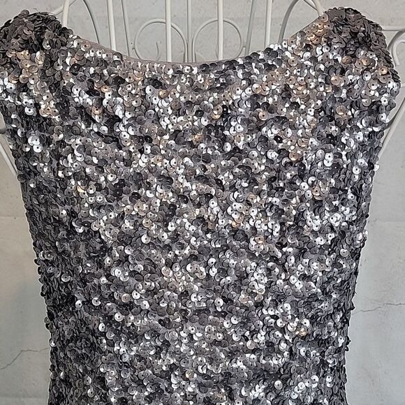 Amber Blue sleeveless sequined mini party dress Women's Size S - Picture 8 of 12